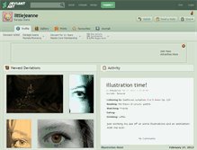 Tablet Screenshot of littlejeanne.deviantart.com