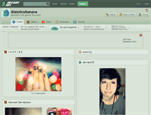 Tablet Screenshot of diabolicalbanana.deviantart.com
