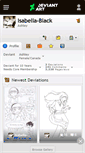 Mobile Screenshot of isabella-black.deviantart.com