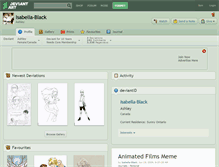 Tablet Screenshot of isabella-black.deviantart.com
