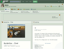 Tablet Screenshot of jasna.deviantart.com