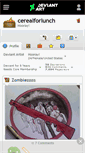 Mobile Screenshot of cerealforlunch.deviantart.com