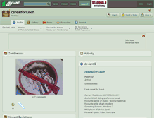 Tablet Screenshot of cerealforlunch.deviantart.com