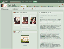 Tablet Screenshot of holly-hock.deviantart.com