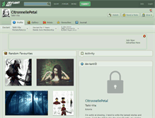 Tablet Screenshot of citronnellepetal.deviantart.com