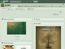 Tablet Screenshot of janograf.deviantart.com