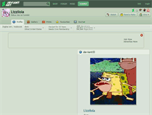 Tablet Screenshot of lizzilola.deviantart.com