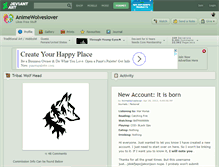 Tablet Screenshot of animewolveslover.deviantart.com