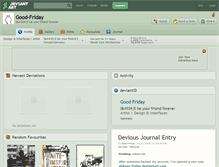 Tablet Screenshot of good-friday.deviantart.com