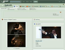Tablet Screenshot of deathjr89.deviantart.com