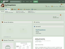 Tablet Screenshot of fearthequietone.deviantart.com
