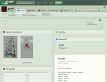 Tablet Screenshot of gouki.deviantart.com