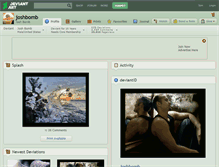 Tablet Screenshot of joshbomb.deviantart.com