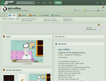 Tablet Screenshot of epicwolfboy.deviantart.com