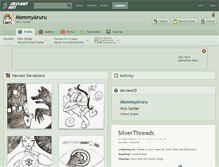 Tablet Screenshot of mommyaruru.deviantart.com