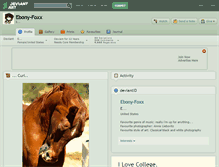 Tablet Screenshot of ebony-foxx.deviantart.com