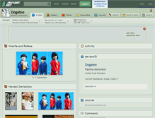 Tablet Screenshot of dogatee.deviantart.com