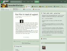 Tablet Screenshot of damonbairdfanclub.deviantart.com