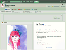 Tablet Screenshot of goldlemonade.deviantart.com