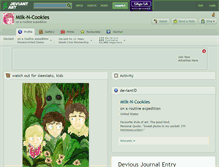 Tablet Screenshot of milk-n-cookies.deviantart.com