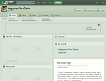 Tablet Screenshot of megaman-geo-stelar.deviantart.com