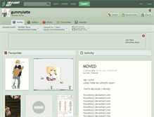 Tablet Screenshot of gummylatte.deviantart.com