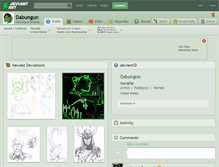 Tablet Screenshot of dabungun.deviantart.com