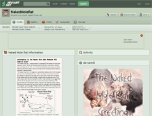 Tablet Screenshot of nakedmolerat.deviantart.com