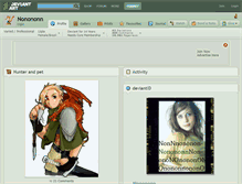Tablet Screenshot of nonononn.deviantart.com