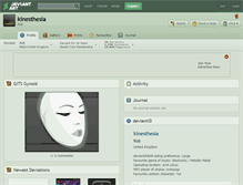 Tablet Screenshot of kinesthesia.deviantart.com