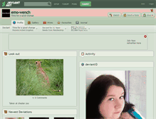 Tablet Screenshot of emo-wench.deviantart.com