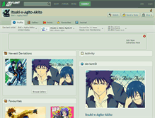 Tablet Screenshot of itsuki-x-agito-akito.deviantart.com