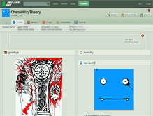 Tablet Screenshot of chaosmillzytheory.deviantart.com