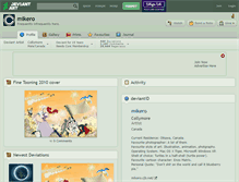 Tablet Screenshot of mikero.deviantart.com