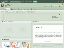 Tablet Screenshot of jessichan99.deviantart.com