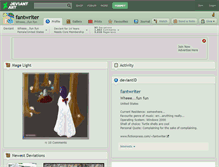 Tablet Screenshot of fantwriter.deviantart.com