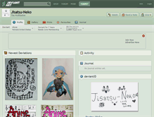 Tablet Screenshot of jisatsu-neko.deviantart.com