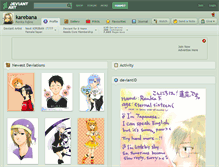 Tablet Screenshot of karebana.deviantart.com