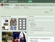 Tablet Screenshot of katien22.deviantart.com