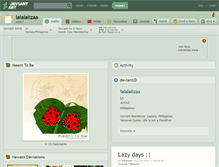 Tablet Screenshot of lalalaiizaa.deviantart.com