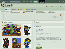 Tablet Screenshot of eeveefan93.deviantart.com