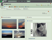 Tablet Screenshot of flyingsummer.deviantart.com