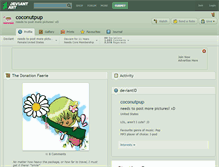 Tablet Screenshot of coconutpup.deviantart.com