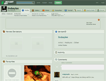 Tablet Screenshot of lindsaylee.deviantart.com