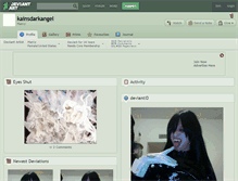 Tablet Screenshot of kainsdarkangel.deviantart.com