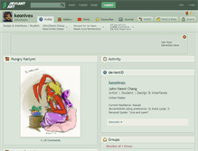 Tablet Screenshot of keonivex.deviantart.com