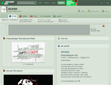 Tablet Screenshot of akuhalo.deviantart.com
