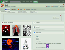 Tablet Screenshot of hayl.deviantart.com