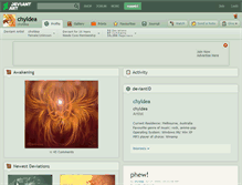 Tablet Screenshot of chyldea.deviantart.com