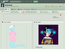 Tablet Screenshot of briannamal.deviantart.com